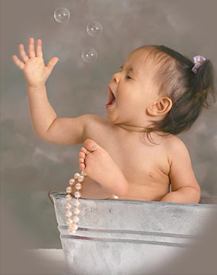 Bathing Baby