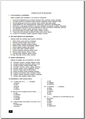Ejercicios de Razonamiento Verbal para secundaria PDF