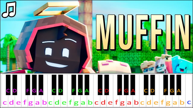 MUFFIN by BadBoyHalo, CG5, Hyper Potions Piano / Keyboard Easy Letter Notes for Beginners