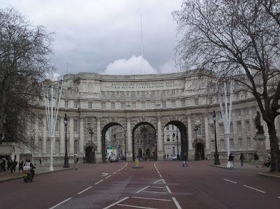 Admiralty Arch framed by trees