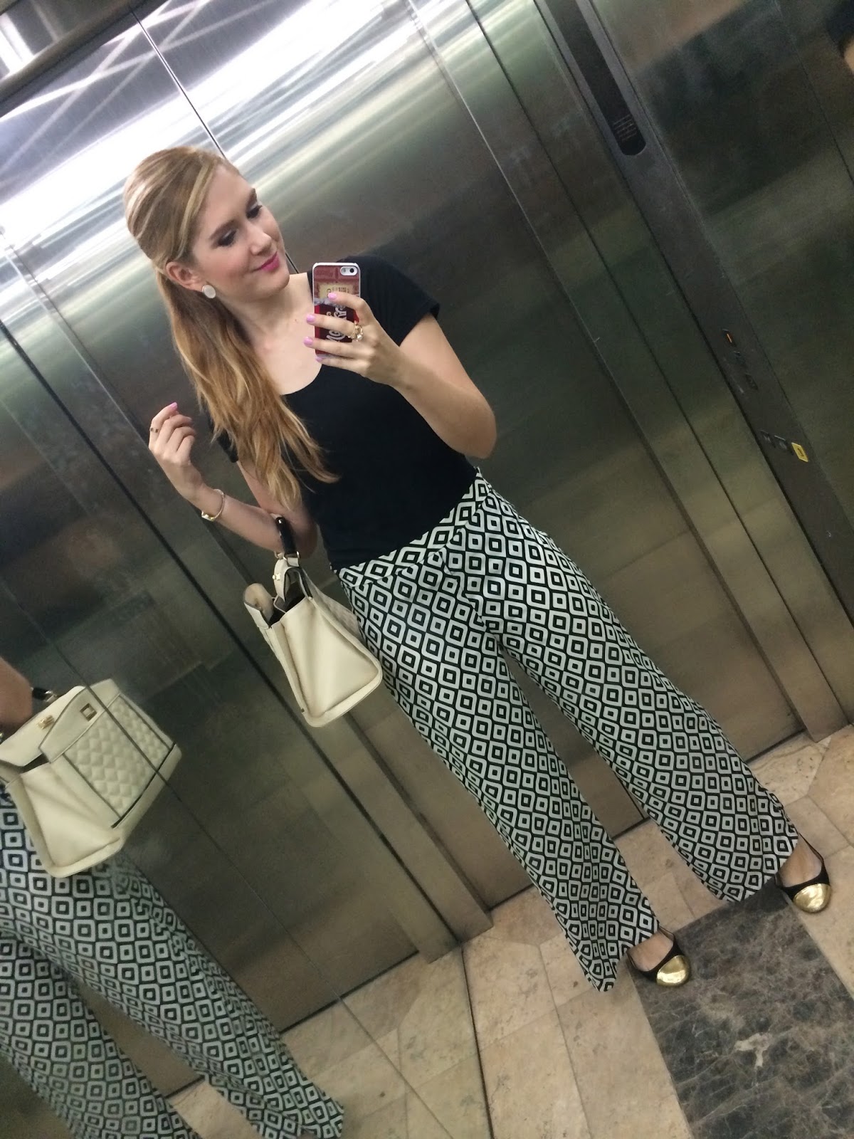 Wear patterned pants to work to show your personality!
