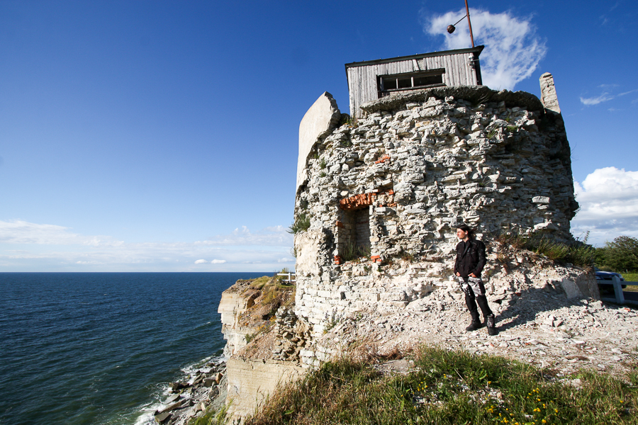 Przylądek Pakri stara latarnia wybrzeże estonia