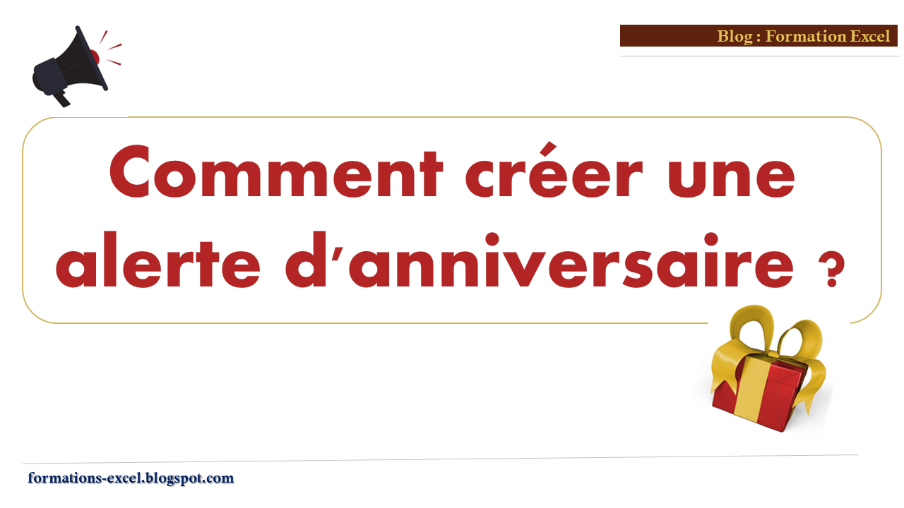 Comment créer une alerte d'anniversaire