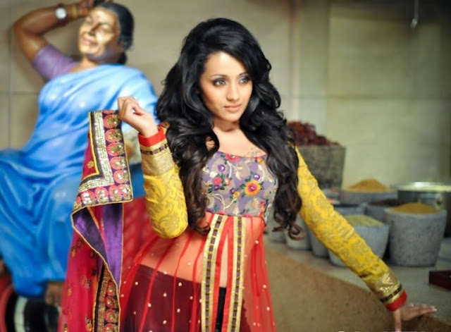 Trisha Latest Photoshot Making Stills film pics