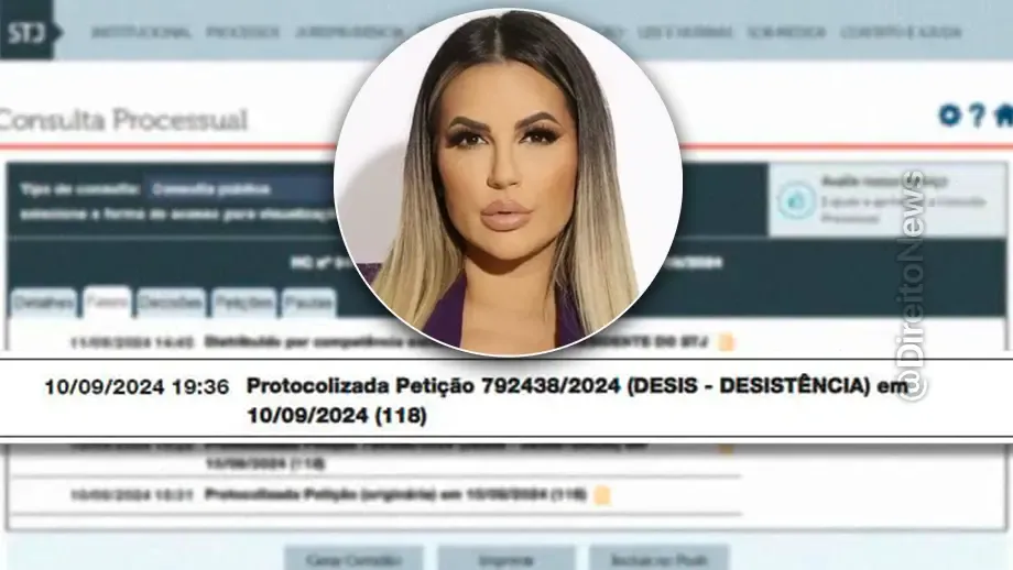 advogado impetra hc por conta propria stj deolane pede desistencia