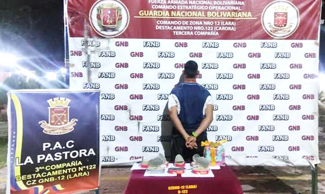 GNB INCAUTA3,8 KILOS DE COCAÍNA EN EL PASTORA