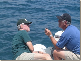 Bill & Jim Work on Outboard 2