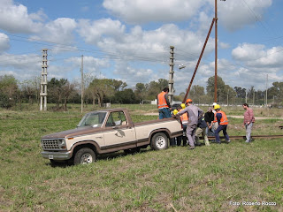 Reposicion del corte de via ubicado en la curva del km 47