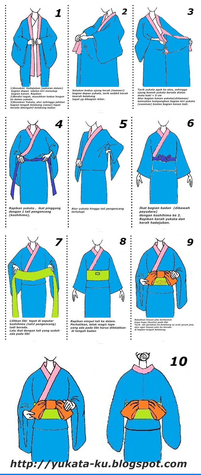 YUKATA  KU Cara memakai Kimono Yukata mudah sekali 