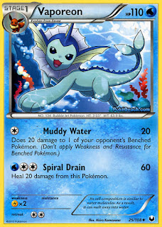 Vaporeon Dark Explorers Pokemon Card