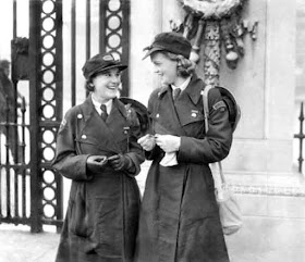 Women of Ambulance Service receiving decorations at Buckingham Palace 7 October 1941 worldwartwo.filminspector.com
