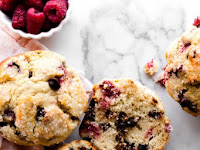 Jumbo Raspberry Chocolate Chip Muffins