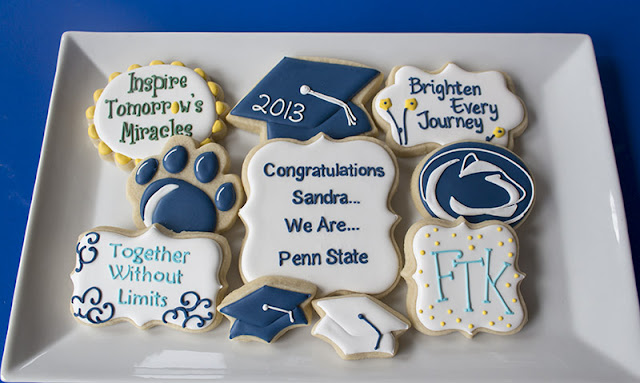 Penn State graduation cookies