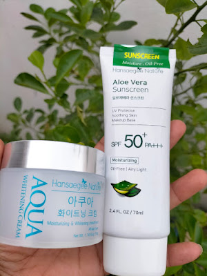 Rutin skincare sunscreen