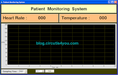 Patient Monitoring System using GSM Module VB Front Screen