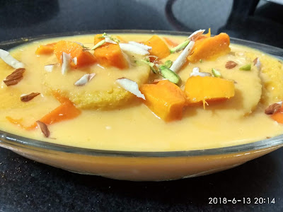 Instant Mango Rasmalai