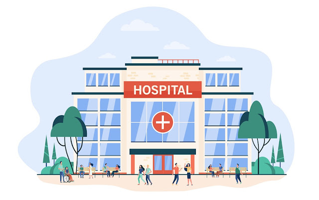 ilustrasi gedung rumah sakit