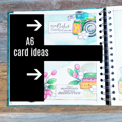 Art journaling ideas to use in your card making by Lou Sims