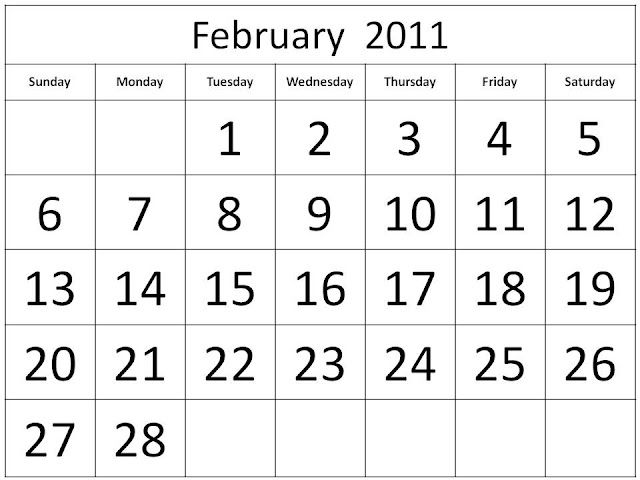 february 2011 printable calendar. Provide printable calendars