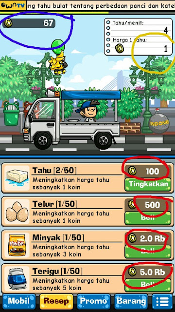 Cara Cepat Mendapatkan Uang [Coin] Game Tahu Bulat