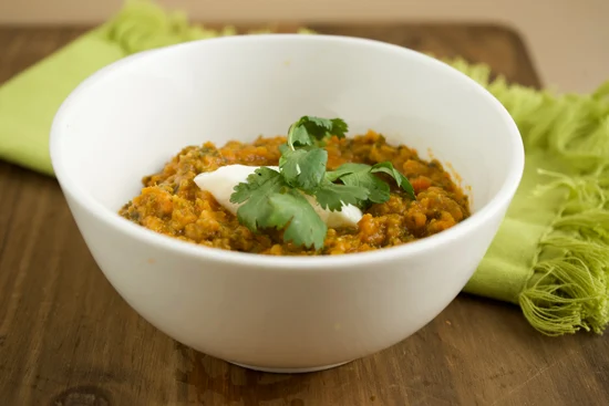 Lentil Bean Kale Curry Soup