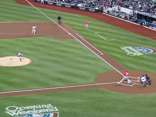 First pitch, Nationals vs. Metropolitans