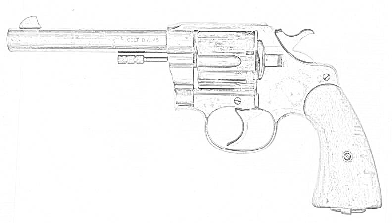 Coloring Pages: Pistols Free Downloadable Coloring Pages
