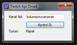 C# - Twitch API Kullanımı