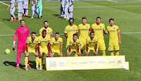 VILLARREAL C. F. Temporada 2020-21. Sergio Asenjo, Mario Gaspar, Raúl Albiol, Pau Torres, Iborra y Dani Parejo. Alfonso Pedraza, Samu Chukwueze, Moi Gómez, Manu Trigueros y Paco Alcácer. VILLARREAL C. F. 2 VALENCIA C. F. 1. 18/10/2020. Campeonato de Liga de 1ª División, jornada 6. Villarreal, Castellón, estadio de La Cerámica: sin público. GOLES: 1-0: 6’, Paco Alcácer, de penalti. 1-1: 37’, Guedes. 2-1: 69’, Parejo.