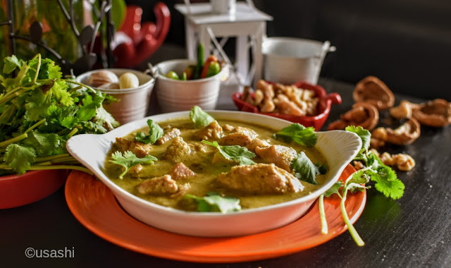 satsivi, Chicken in Walnut sauce, chicken curry, Nonvegetarian, Walnut chicken curru, Georgian dish, chicken
