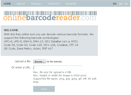 OnlineBarcodeReader.com