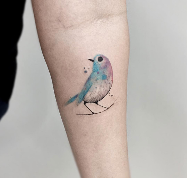 Tatuagem aquarela