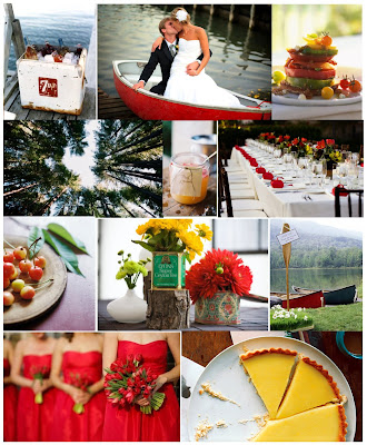 Inspiration Board Lakeside Wedding 