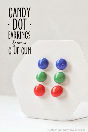DIY Earrings Using Hot Glue Gun
