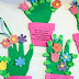 Idea to make flowers from paper handprint for kids 11