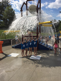 Hockomock Area YMCA members enjoy the first ceremonial bucket drop