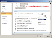 Cara Merubah Ukuran Inchi ke CM pada Microsoft Word 2007 - 2010, Tips Mudah Cara Mengubah Inci ke Cm Pada Microsoft Word 2007, Cara Merubah Satuan Inchi ke cm pada Word 2007