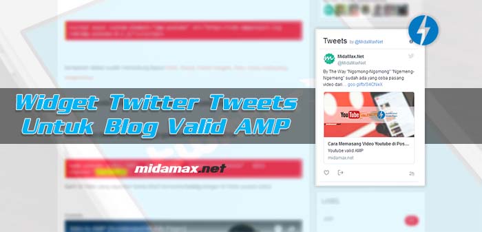 Cara Menghubungkan Twitter Tweets ke Blog Valid Amp