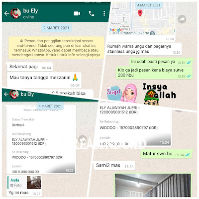 Inpirasi Kamar di Tambah Mezzanine Besi pesanan Bu Ely di Koja Jakarta Utara