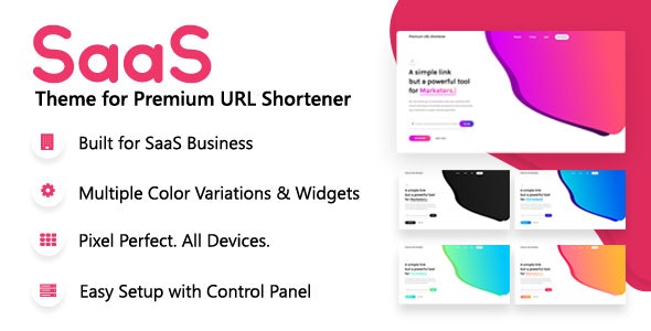 SaaS Theme for Premium URL Shortener v3.9