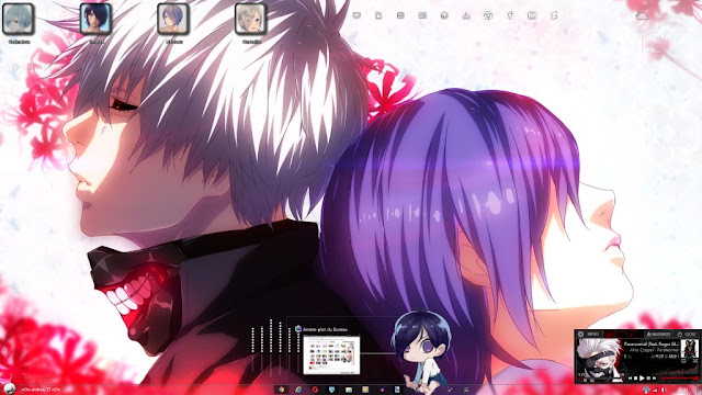 Windows 7 Theme Kirishima Touka V2 by Andrea_37