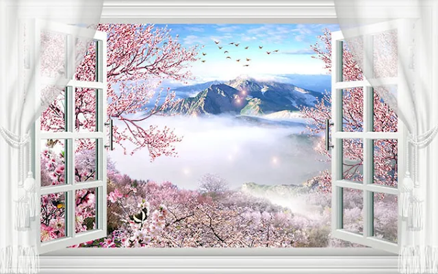 Tranh cửa sổ đẹp