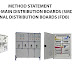 METHOD STATEMENT FOR SUB-MAIN DISTRIBUTION BOARDS (SMDB), & FINAL DISTRIBUTION BOARDS (FDB)