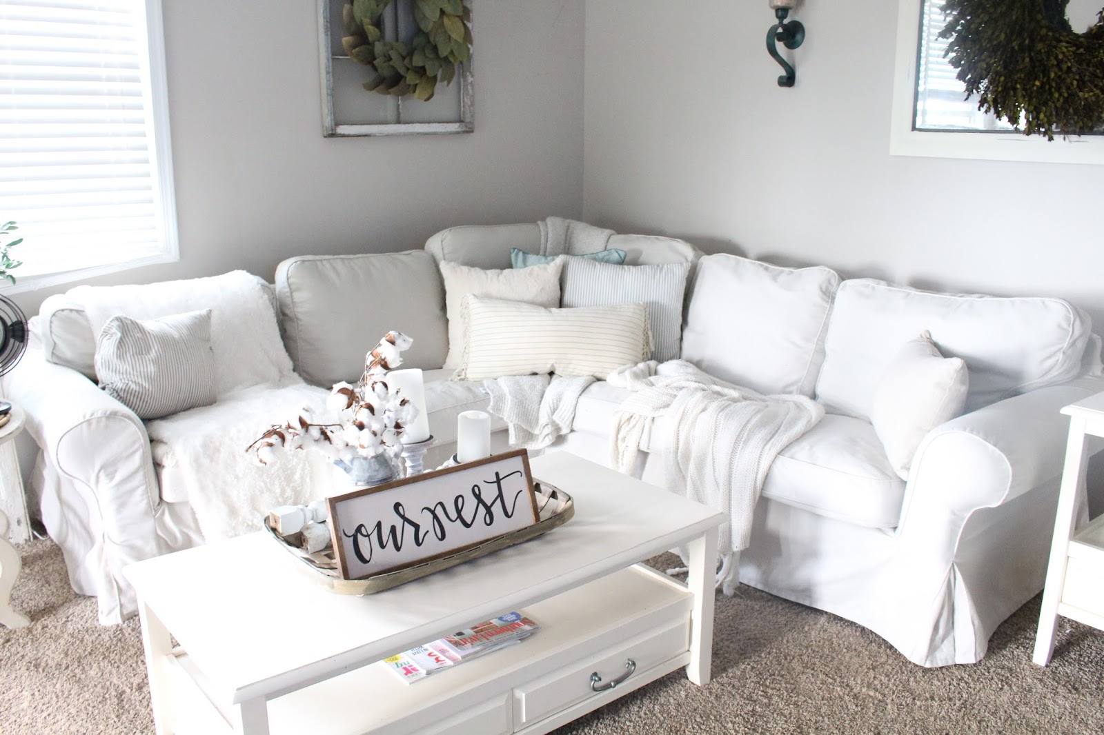 The 12 Trick To Refresh The Ikea Ektorp Sofa The Glam Farmhouse