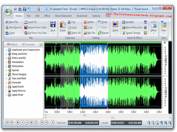 free mp3 audio Editor Editing Software برامج التعديل على الملفات الصوتية الصوتيات Sound Editor Free visual audio editing and recording software برامج تعديل الصوتيات