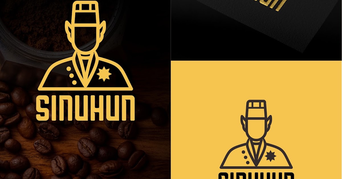  Desain  Logo  Keren untuk coffee shop kedai  kopi  Sinuhun 