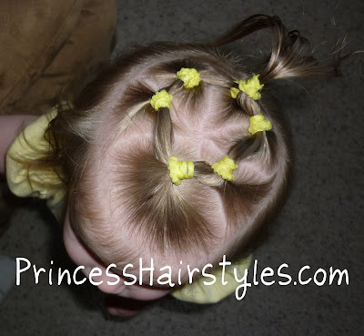 toddler hair with elastics