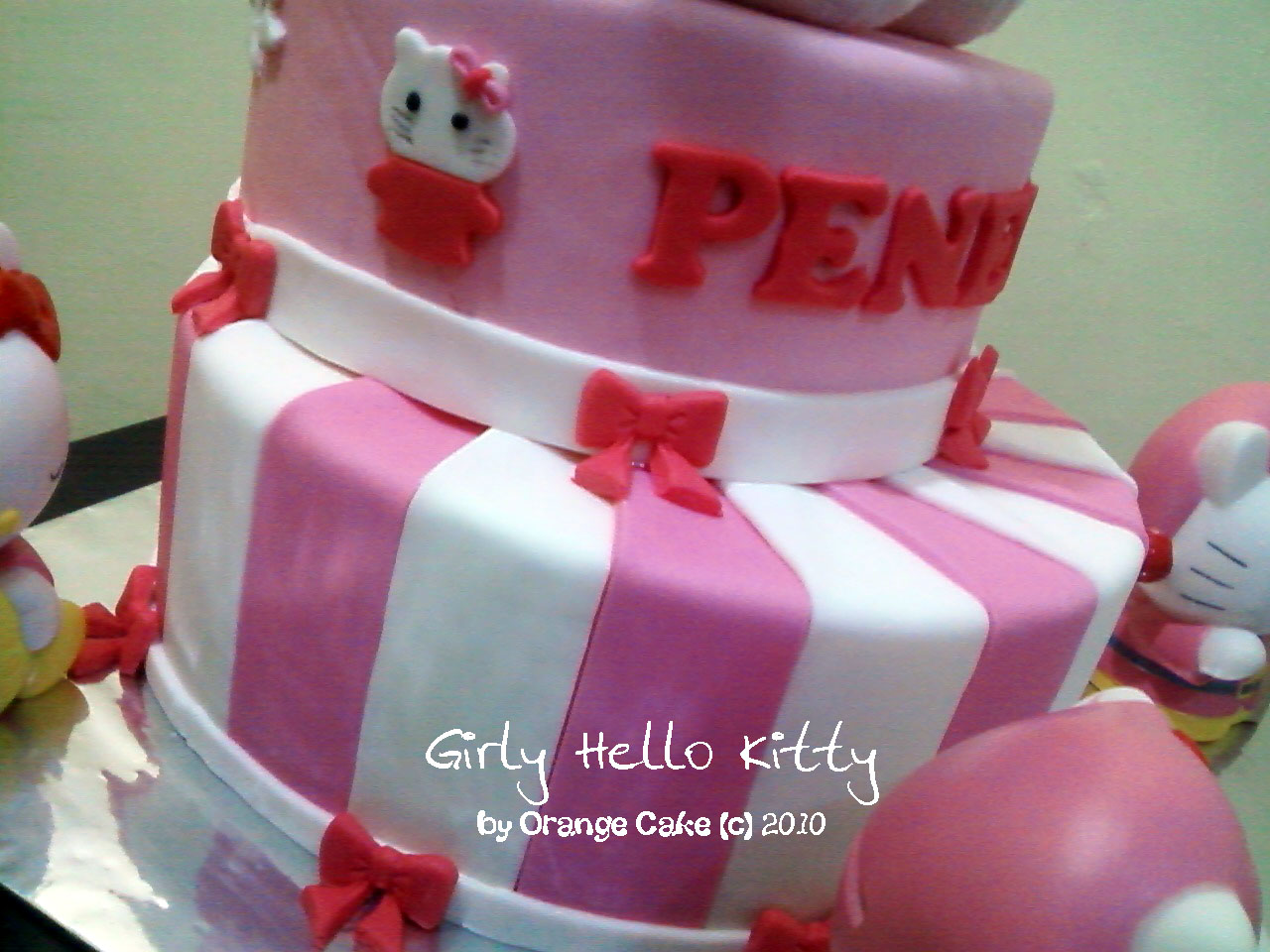 Orange jtt  Penelope Cake: tiramisu Kitty Hello for