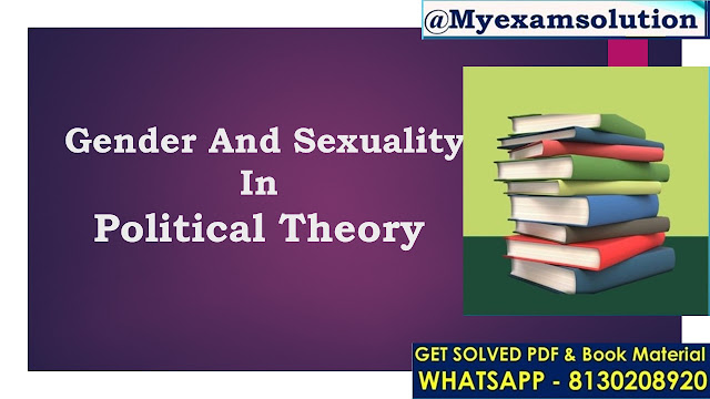 How does political theory intersect with questions of gender and sexuality