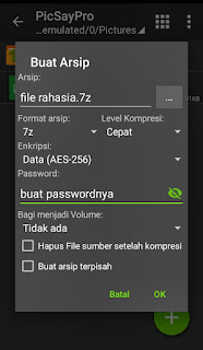 Cara mengirim file dengan password di aplikasi whatsapp